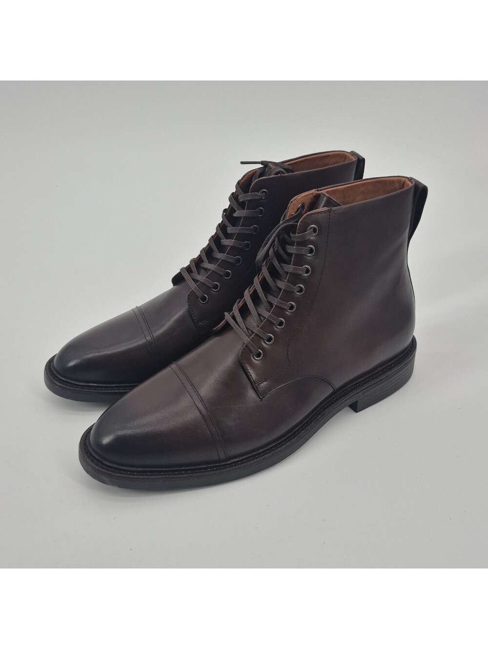 Polo Ralph Lauren Men's Asher Leather Cap-Toe Boot Size 9.5